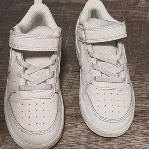 Toddler White Nike Forces 10